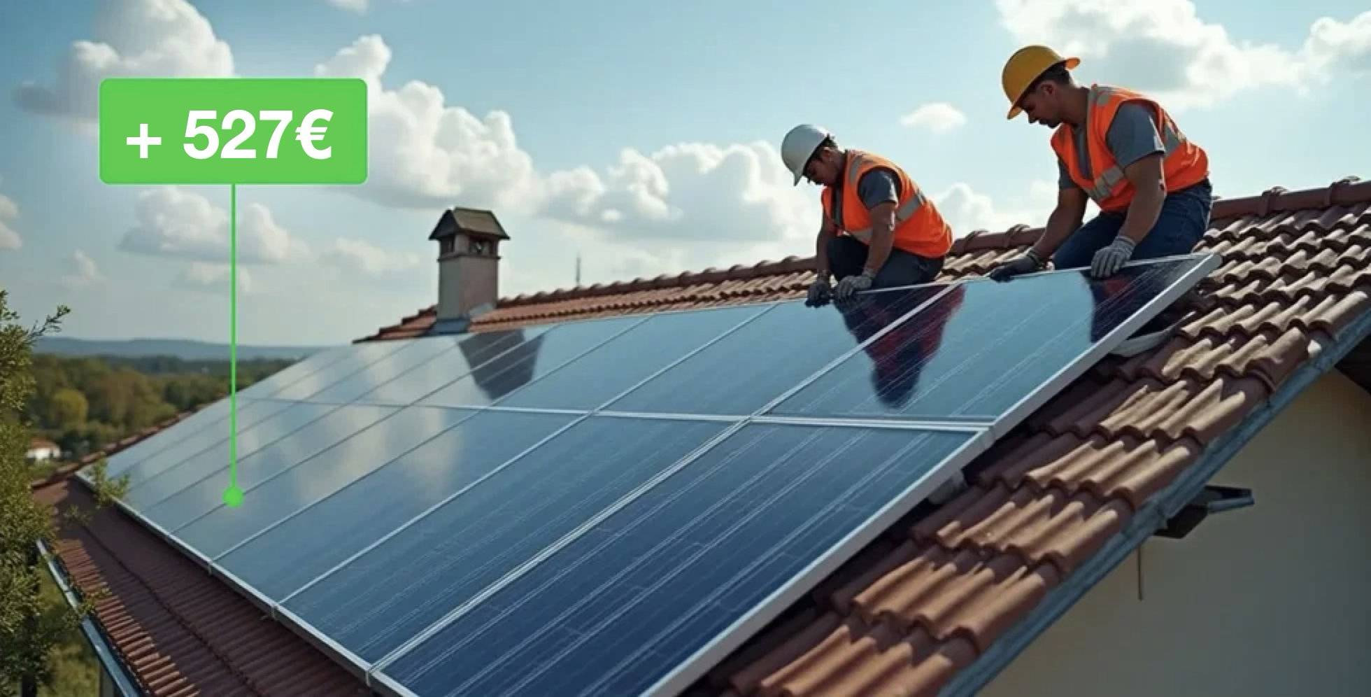 Comparatif de facture avant et après l’installation de panneaux solaires, passant de 246€/mois à 17€/mois grâce aux aides disponibles.